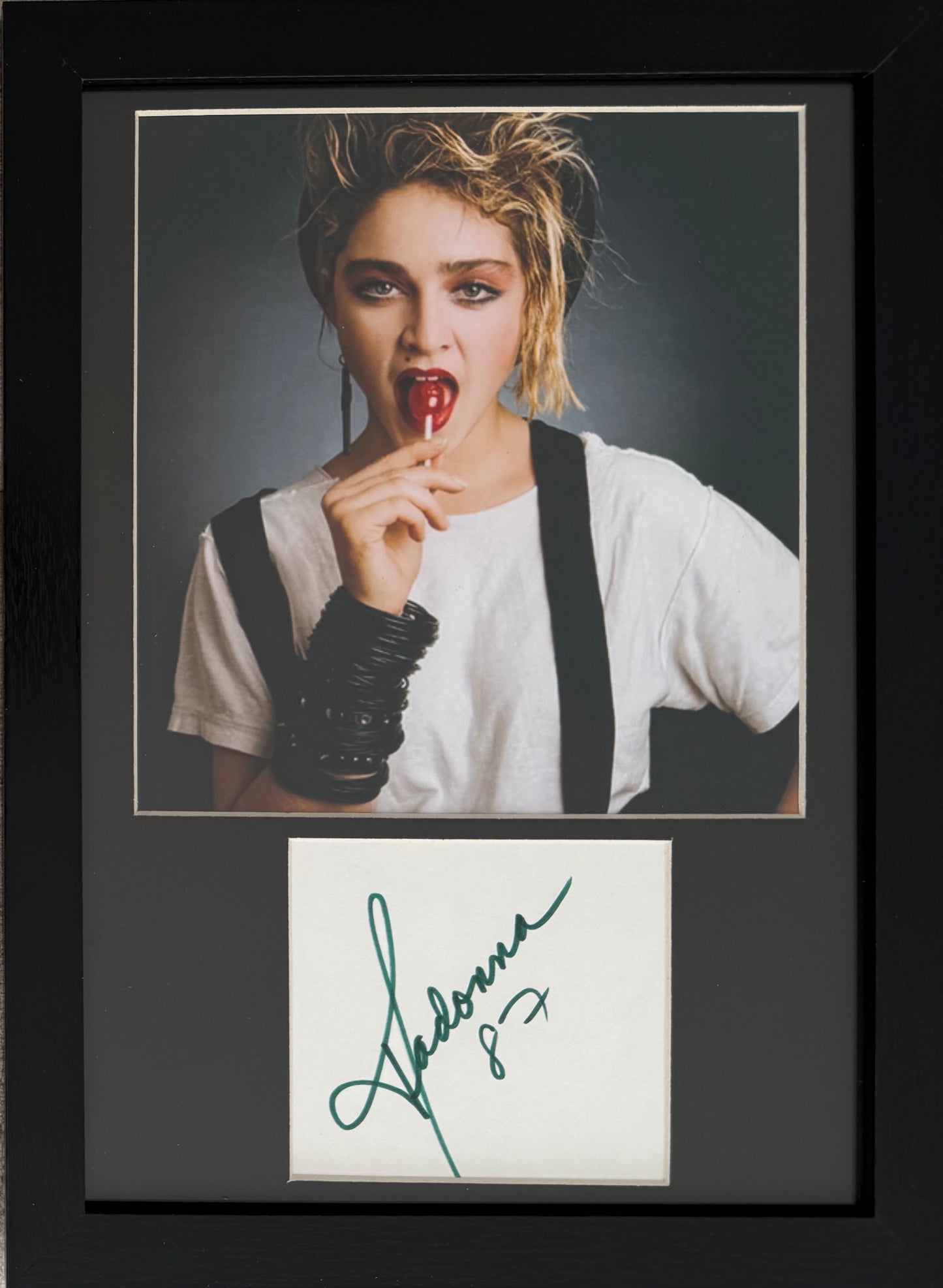 Madonna, Actress, Singer, Cultural Icon, Hand Signed Card With Framed Photo & COA