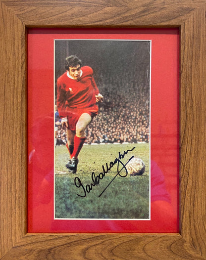 IAN CALLAGHAN LIVERPOOL LEGEND HAND SIGNED PHOTO WITH AFTAL COA