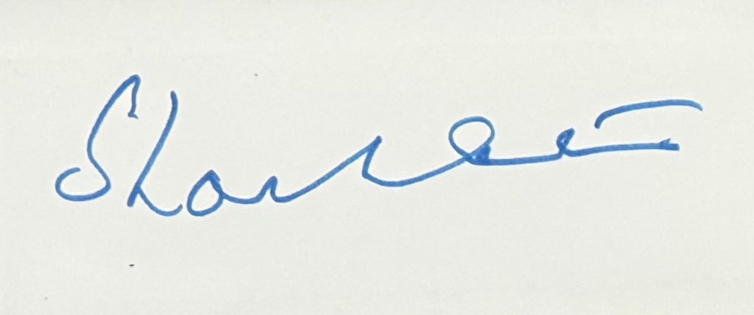 Edward A.A Shackleton, Former Labour Politician, Hand Signed Mounted Card & Photo with COA
