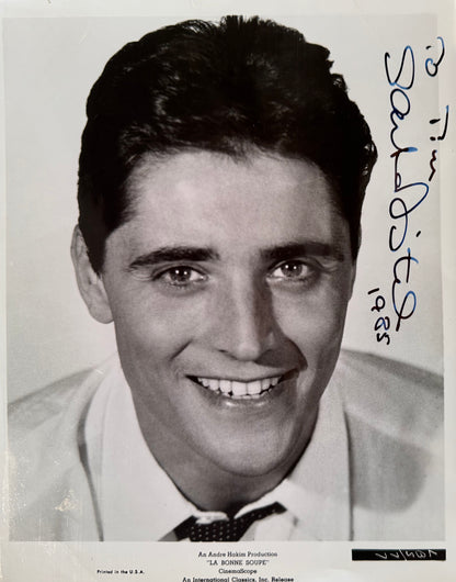 Sacha Distel, Singer, Musician, Hand Signed 25cm x 20cm Photo & COA