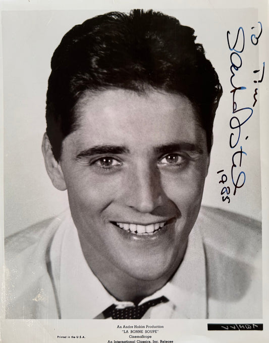 Sacha Distel, Singer, Musician, Hand Signed 25cm x 20cm Photo & COA