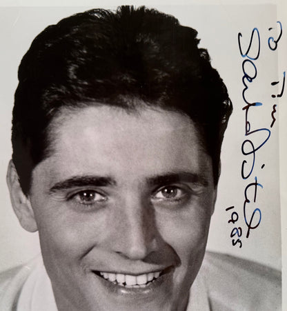 Sacha Distel, Singer, Musician, Hand Signed 25cm x 20cm Photo & COA