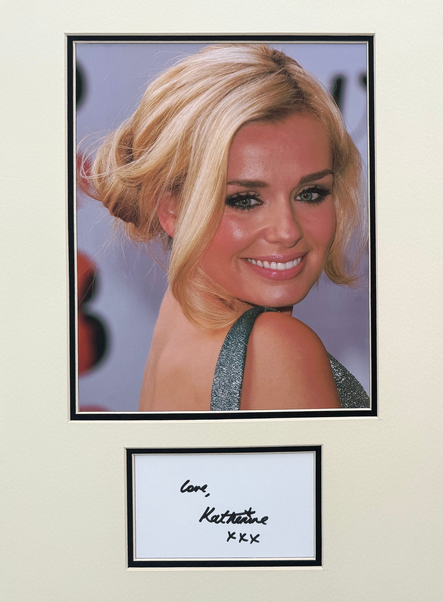 Katherine Jenkins, Singer, Hand Signed Card, Mounted Photo 40cm x 30cm & COA