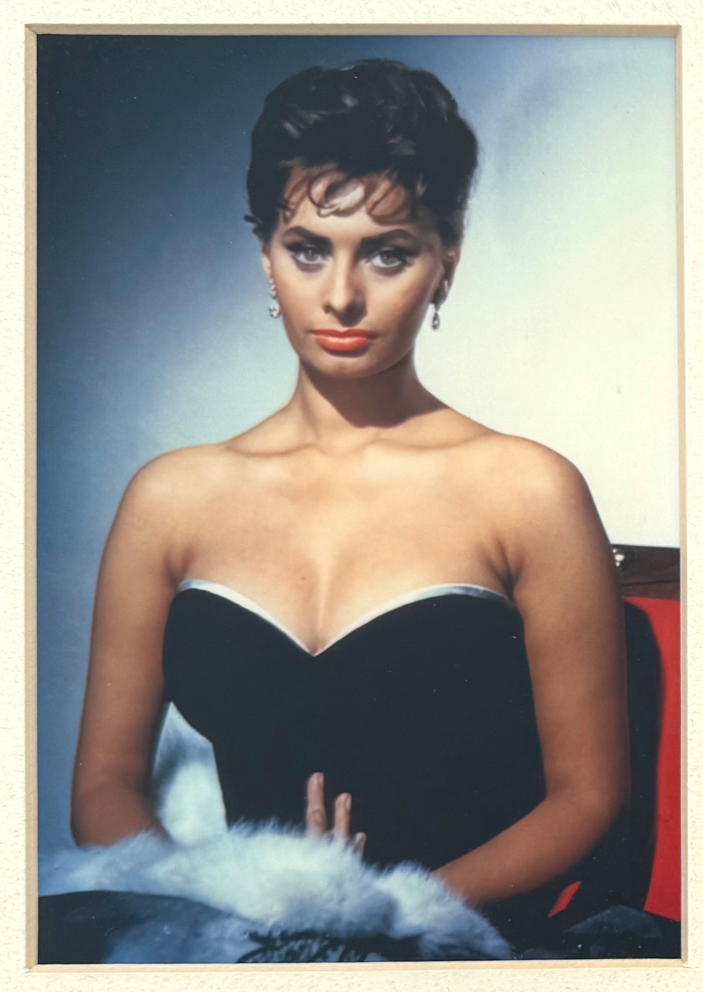 Sophia Loren, Guaranteed Hand Signed Card Presentation, Framed (30cm x 20cm) & AFTAL Member COA