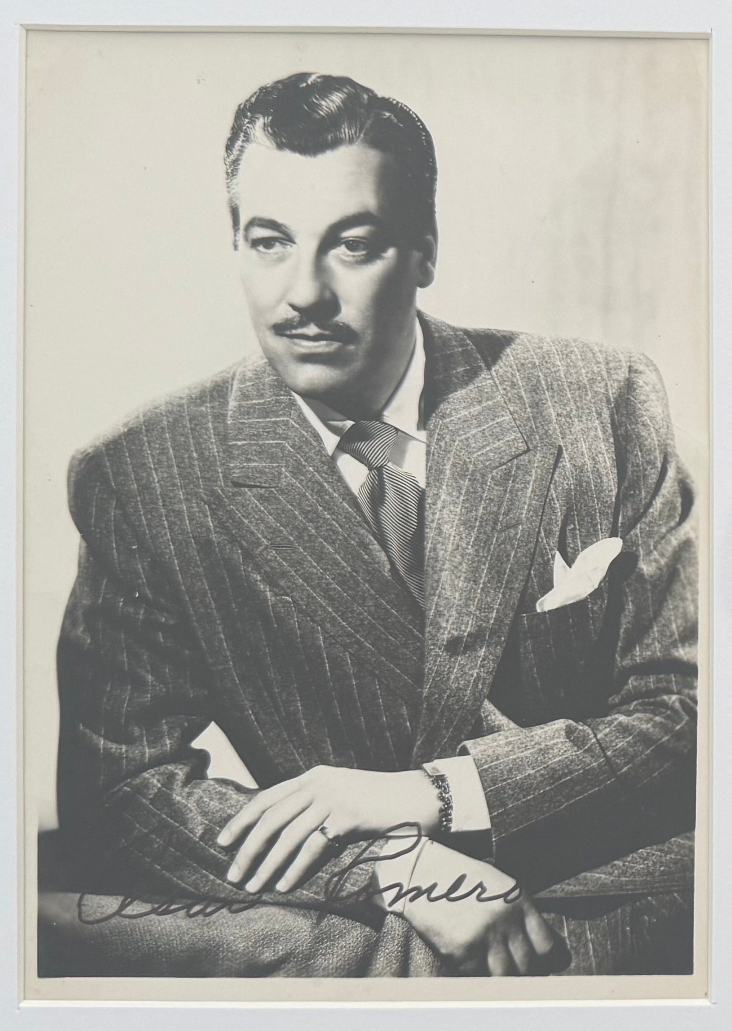 Cesar Romero, Iconic 'The Joker' Actor, Hand Signed Framed Photo With AFTAL COA
