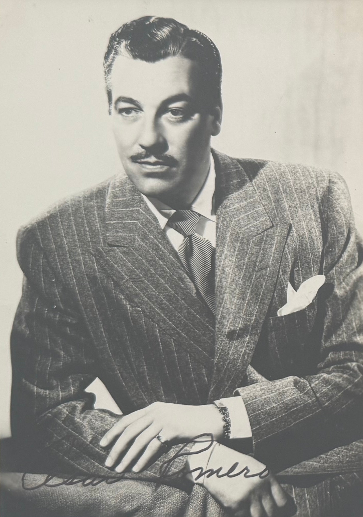 Cesar Romero, Iconic 'The Joker' Actor, Hand Signed Framed Photo With AFTAL COA