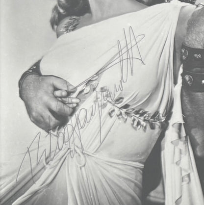 Rita Hayworth, Hollywood Actress, Hand Signed Framed Postcard & COA