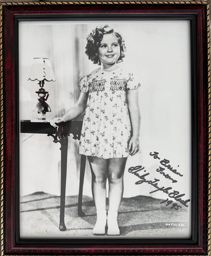 Shirley Temple 'Black', Hand Signed Framed 25cm x 20cm Photo With COA