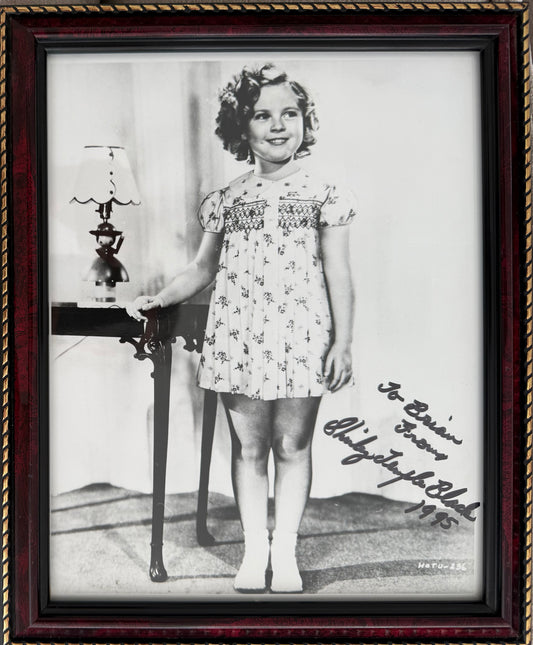 Shirley Temple 'Black', Hand Signed Framed 25cm x 20cm Photo With COA