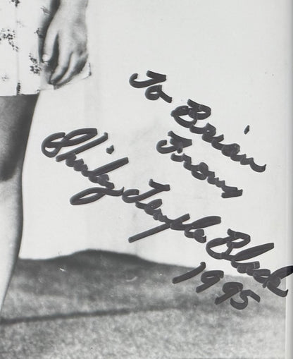Shirley Temple 'Black', Hand Signed Framed 25cm x 20cm Photo With COA