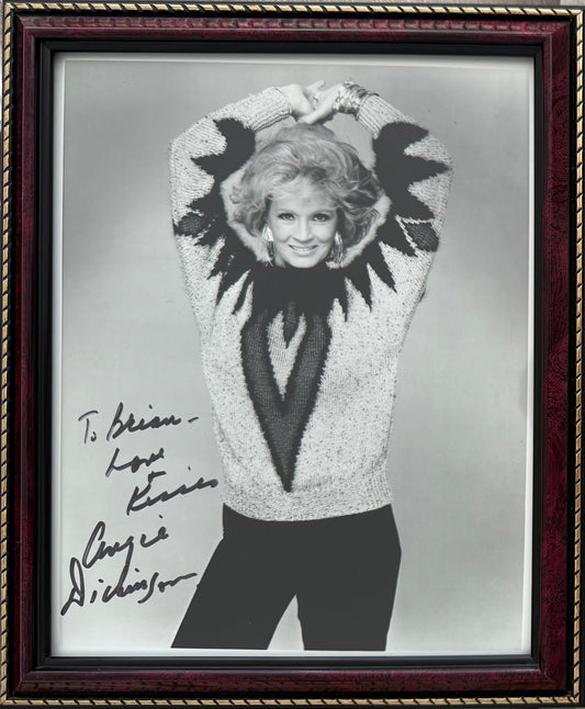 Angie Dickinson, Famous Actress, Hand Signed Original Framed Publicity Photo With COA