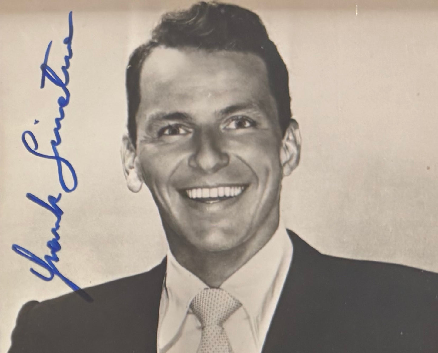 Frank Sinatra Hand Signed Framed (15cm x 10cm) Postcard Presentation & COA