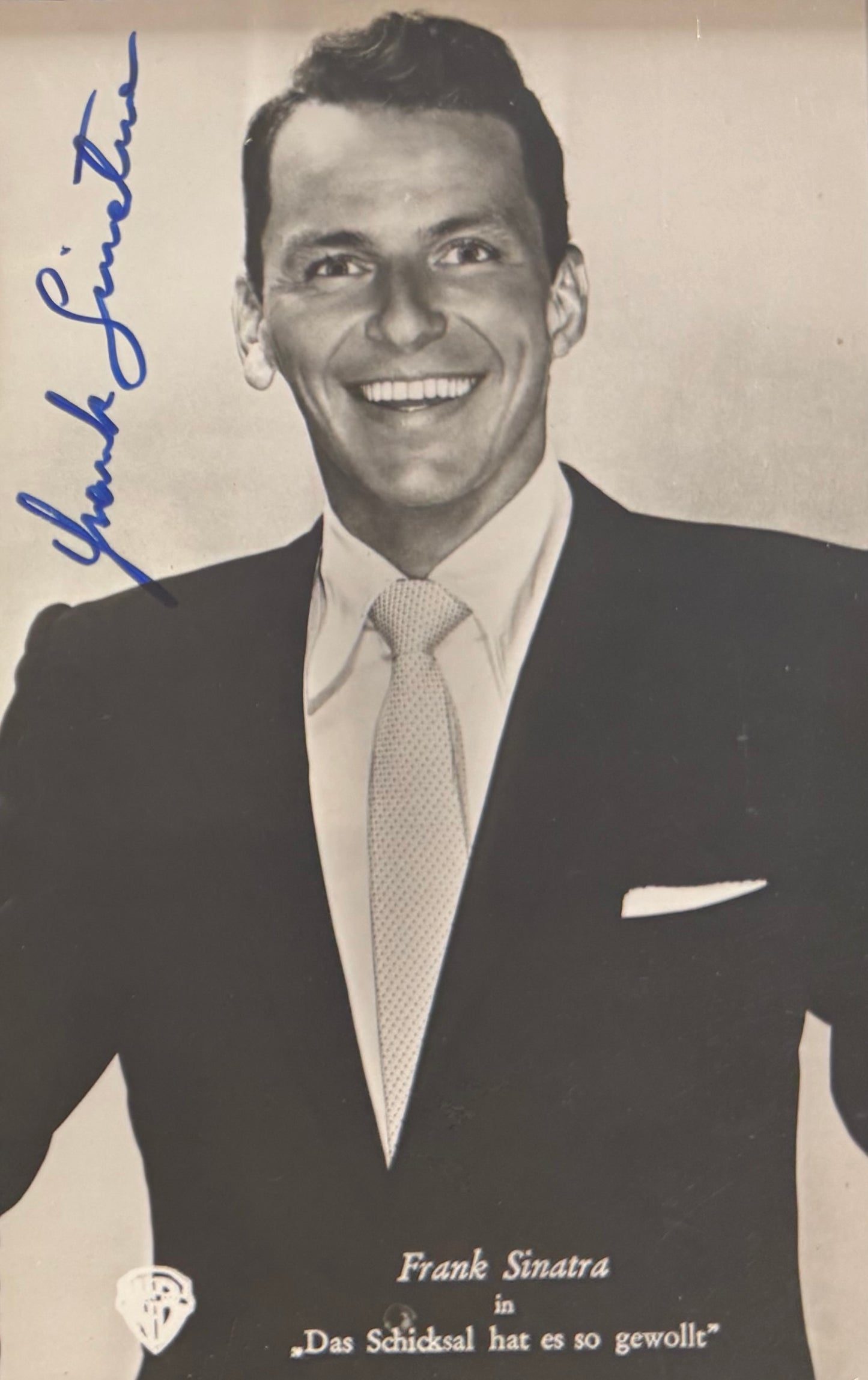 Frank Sinatra Hand Signed Framed (15cm x 10cm) Postcard Presentation & COA