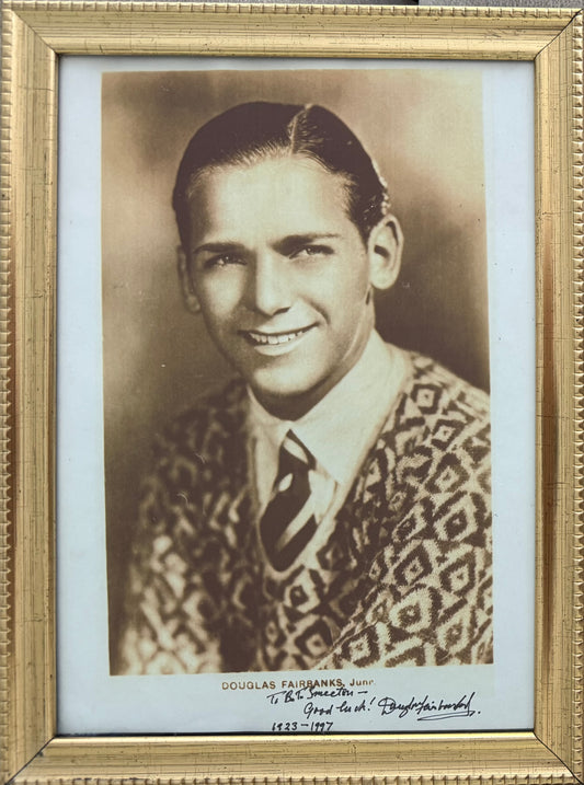 Douglas Fairbanks Junior - Hand Signed Original Publicity Photo & COA