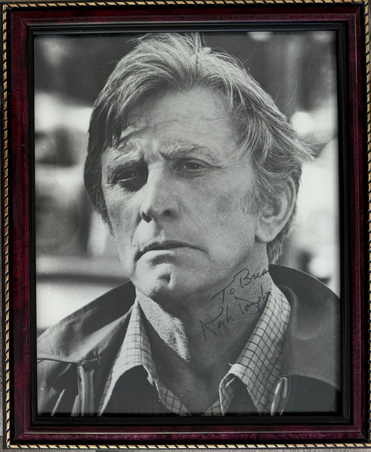 Kirk Douglas Hand Signed Framed Publicity Photo & COA