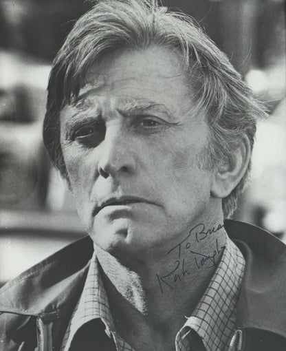 Kirk Douglas Hand Signed Framed Publicity Photo & COA