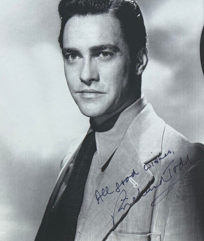 Richard Todd, Guaranteed Hand Signed 25cm x 20cm Publicity Photo & COA