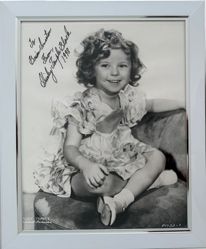 Shirley Temple 'Black', Hand Signed Framed 25cm x 20cm Photo With COA
