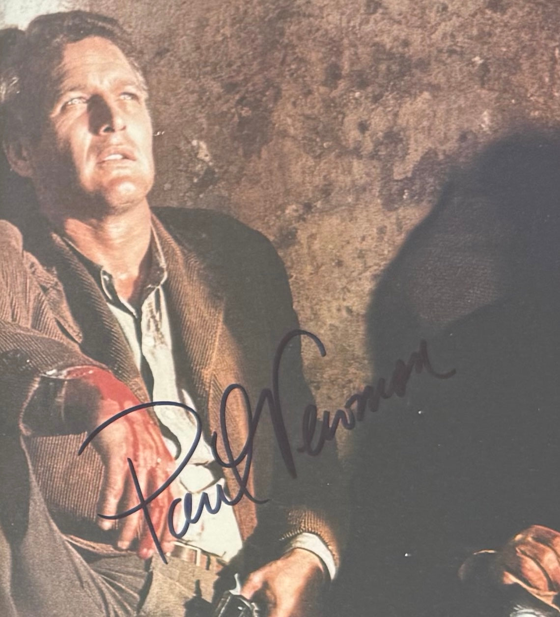 Paul Newman, Robert Redford, Dual Hand Signed Butch Cassidy And The Sundance Kid Photo & UACC COA