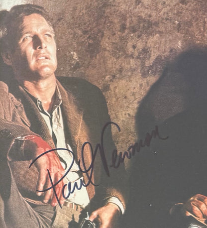 Paul Newman, Robert Redford, Dual Hand Signed Butch Cassidy And The Sundance Kid Photo & UACC COA