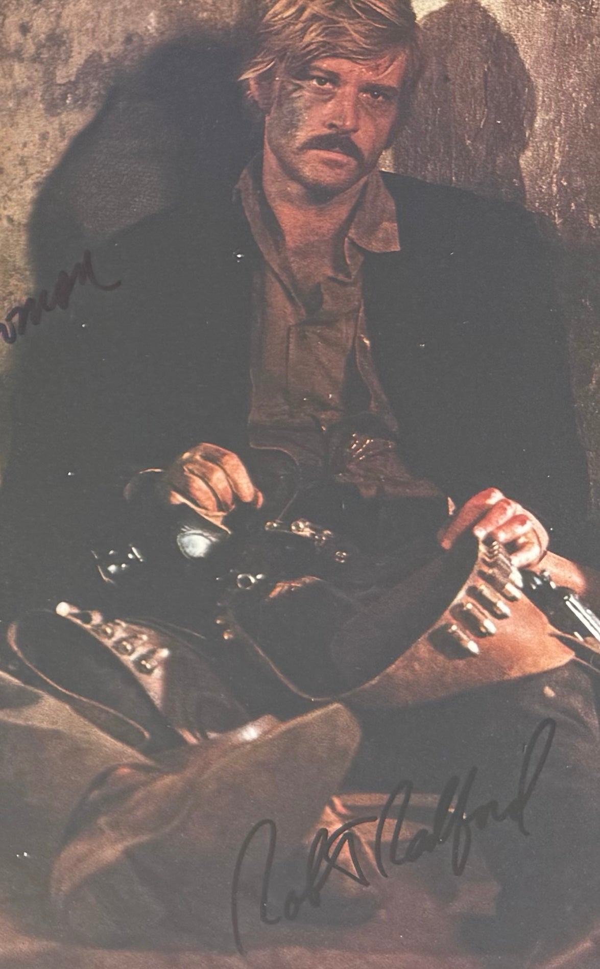 Paul Newman, Robert Redford, Dual Hand Signed Butch Cassidy And The Sundance Kid Photo & UACC COA