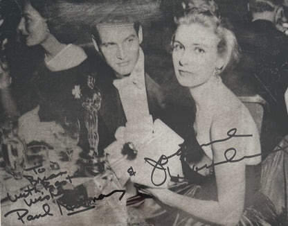 Paul Newman, Joanne Woodward, Dual Hand Signed Framed Publicity Photo & COA