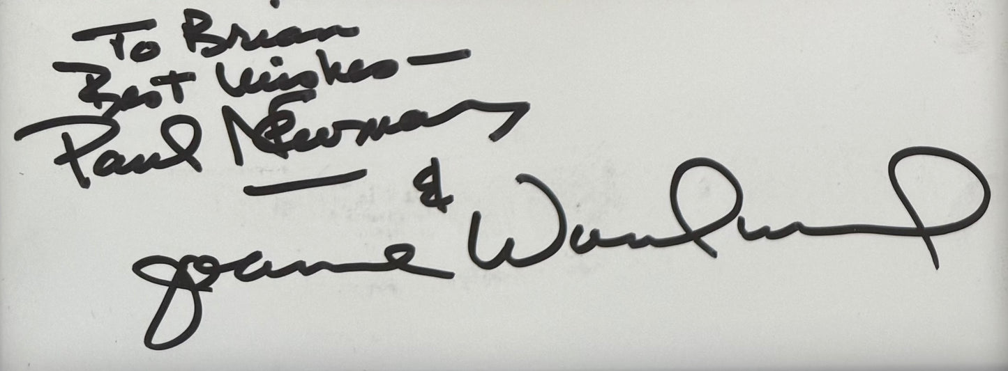 Paul Newman, Joanne Woodward, Dual Hand Signed Framed Publicity Photo & COA