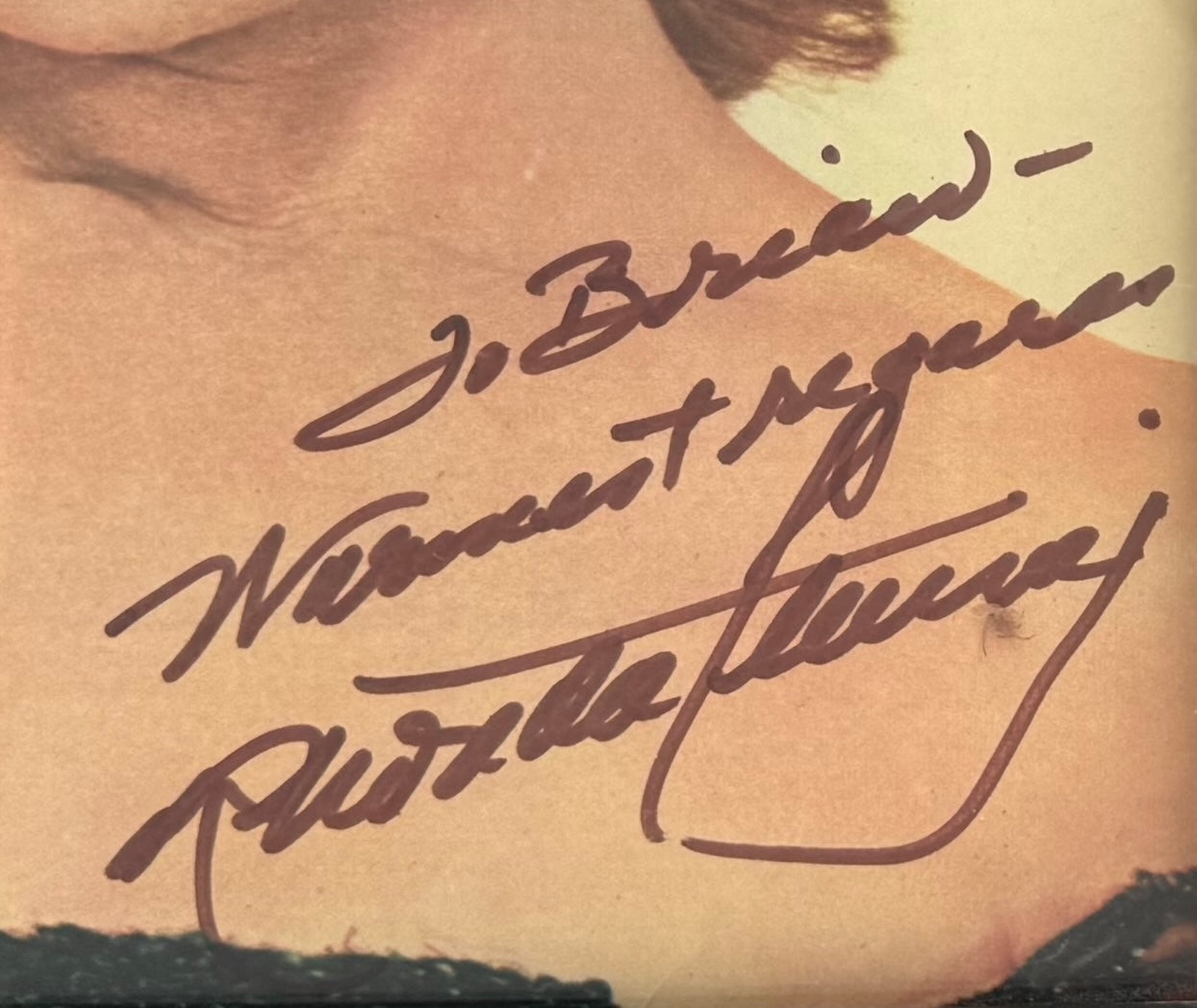 Rhonda Fleming, American Actress, Hand Signed Framed Photo & COA