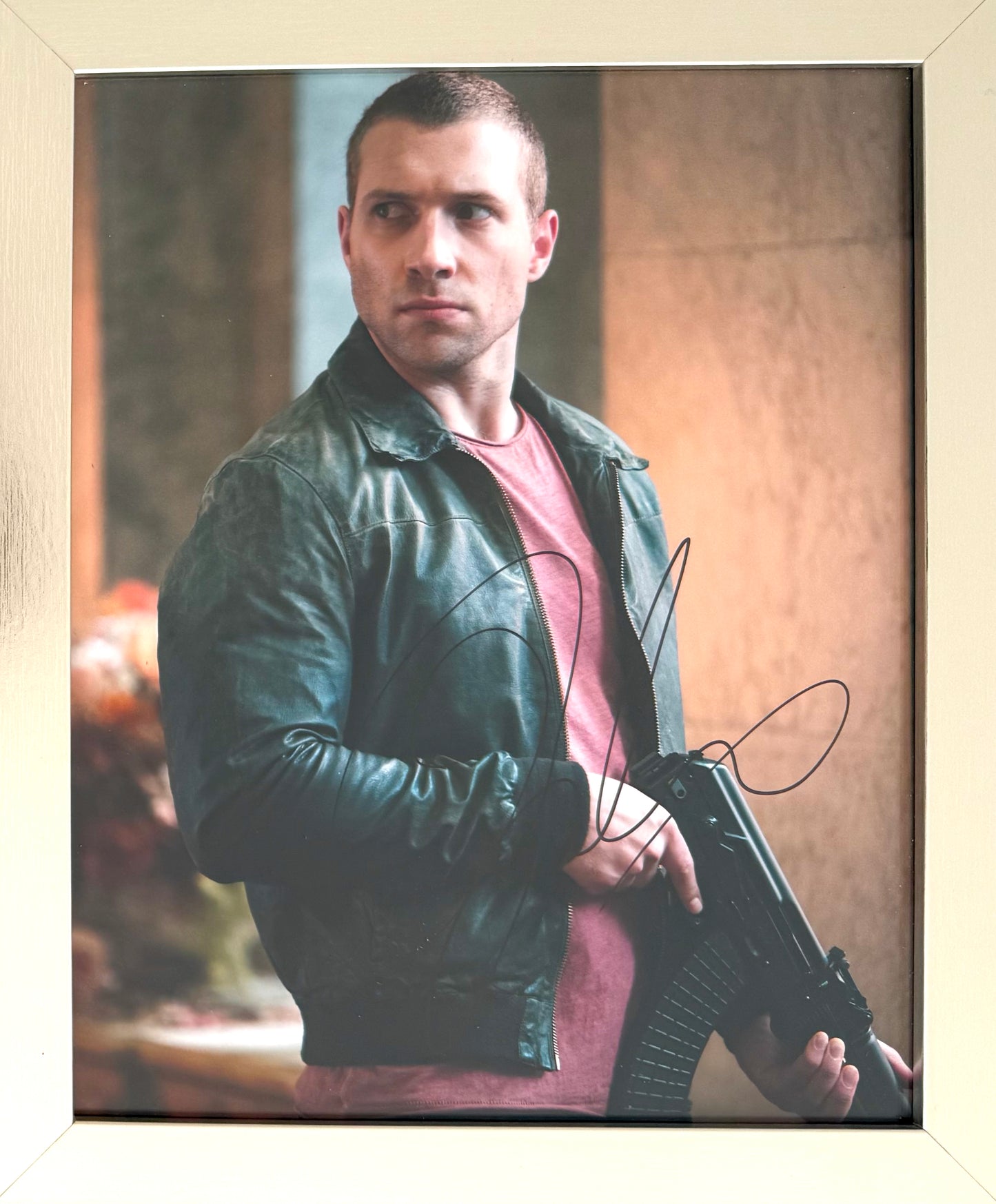 Jai Courtney, Hand Signed Framed 25cm x 20cm Original 'Die Hard 5' Photo & UACC/AFTAL COA