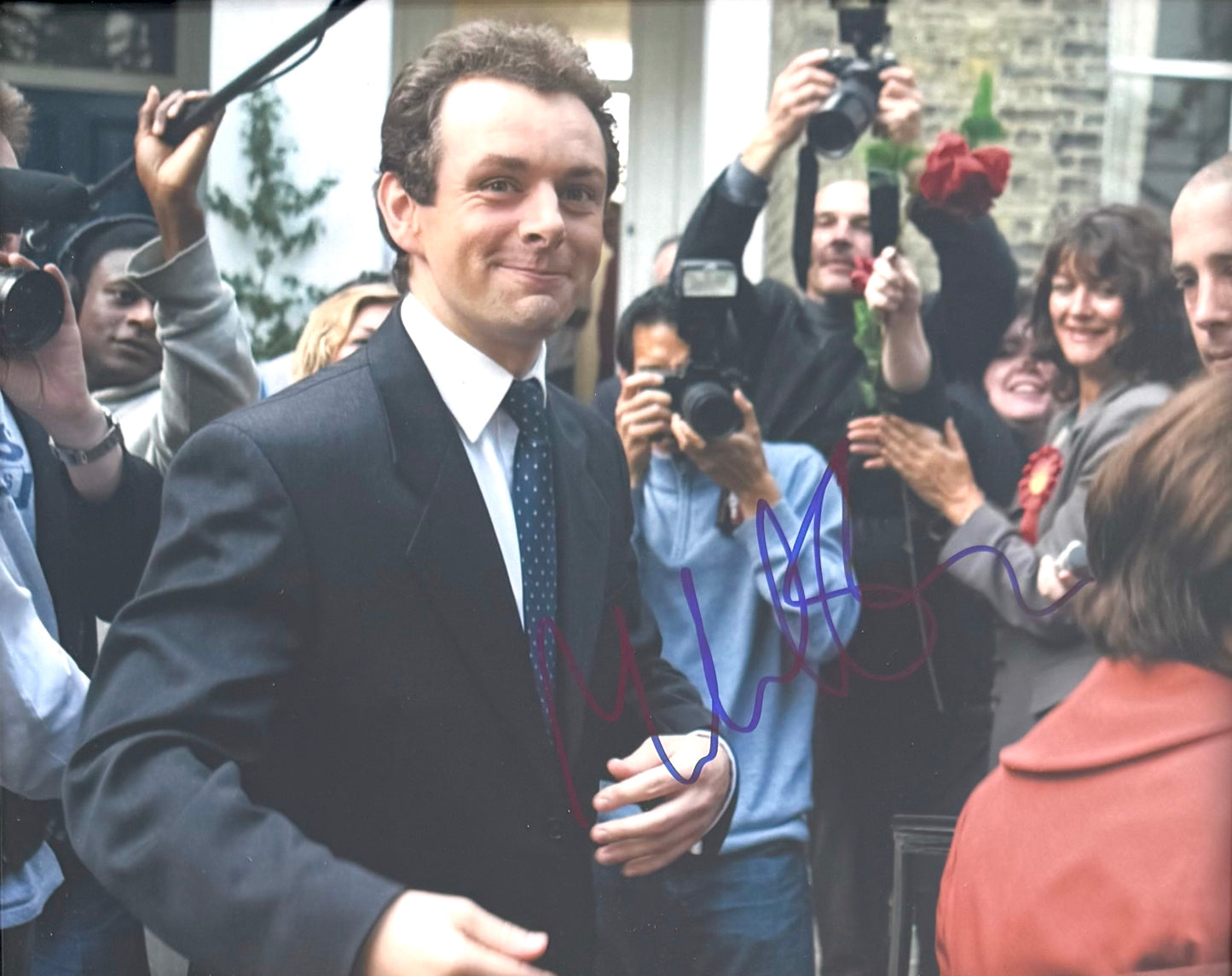 Michael Sheen, Hand Signed Framed 25cm x 20cm Original 'The Queen' Photo & UACC/AFTAL COA