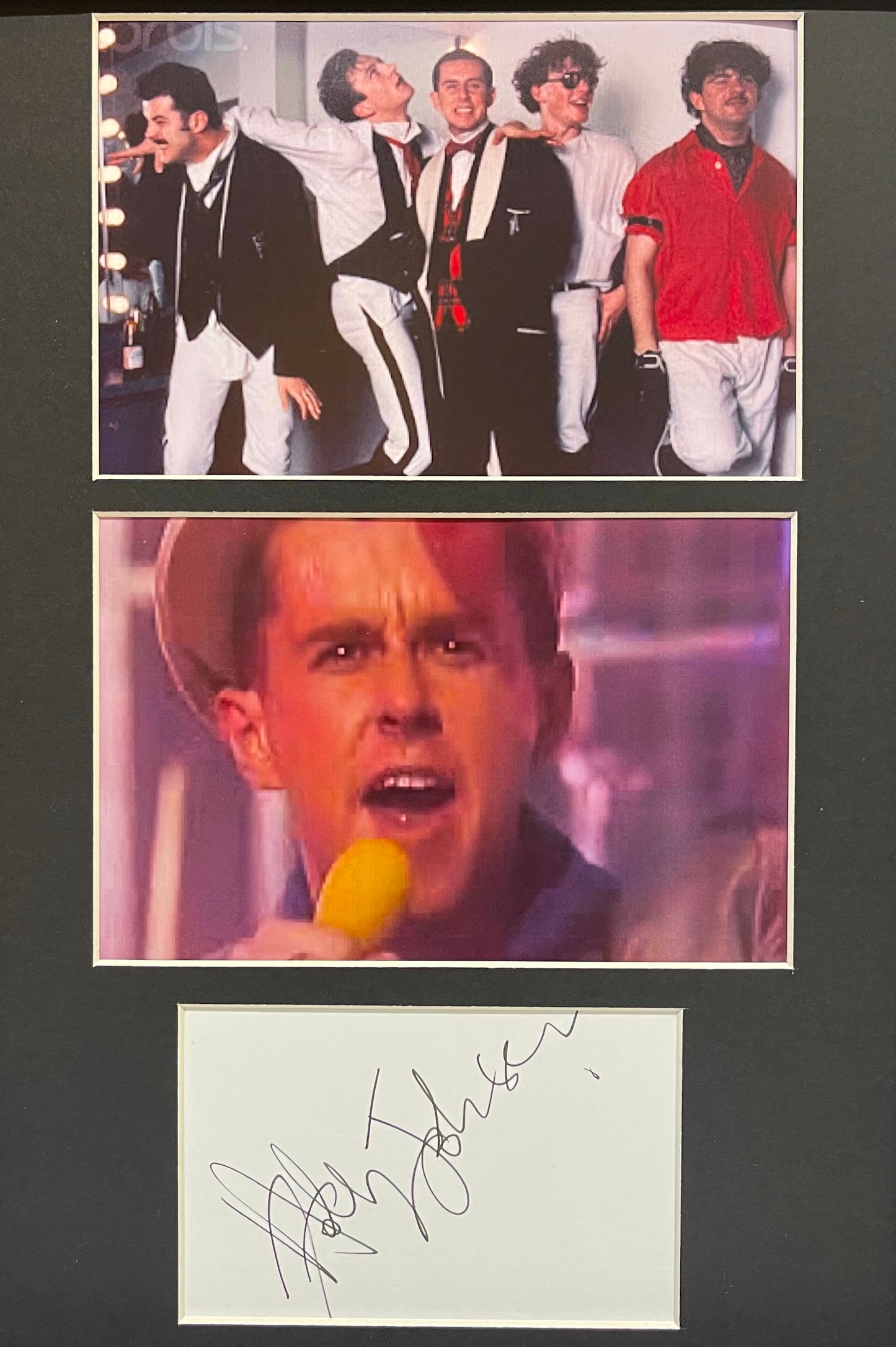 HOLLY JOHNSON HAND SIGNED CARD PRESENTATION WITH COA