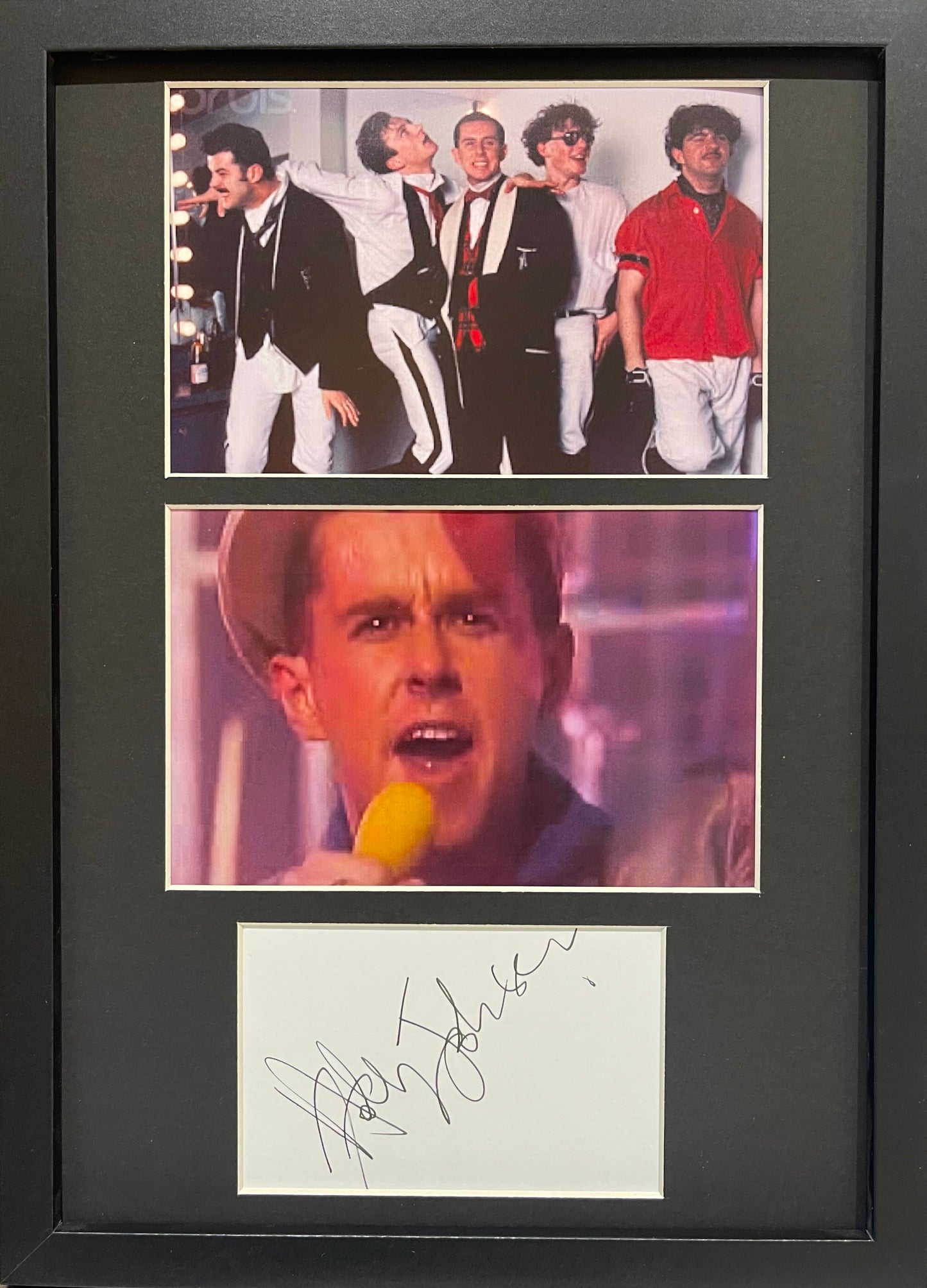 HOLLY JOHNSON HAND SIGNED CARD PRESENTATION WITH COA