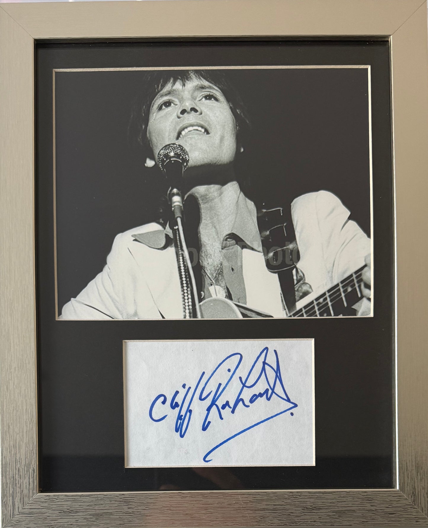 Cliff Richard, Singer, Actor, Hand Signed Card Presentation & COA