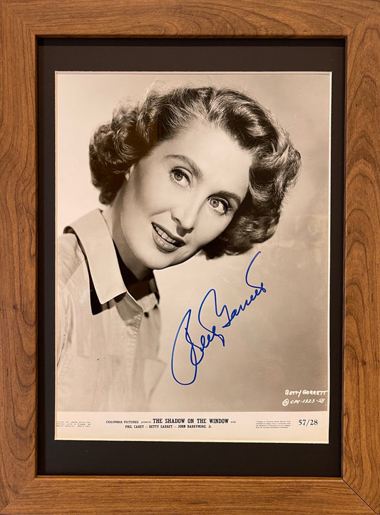 BETTY GARRETT GUARANTEED HAND SIGNED FRAMED PHOTO WITH COA