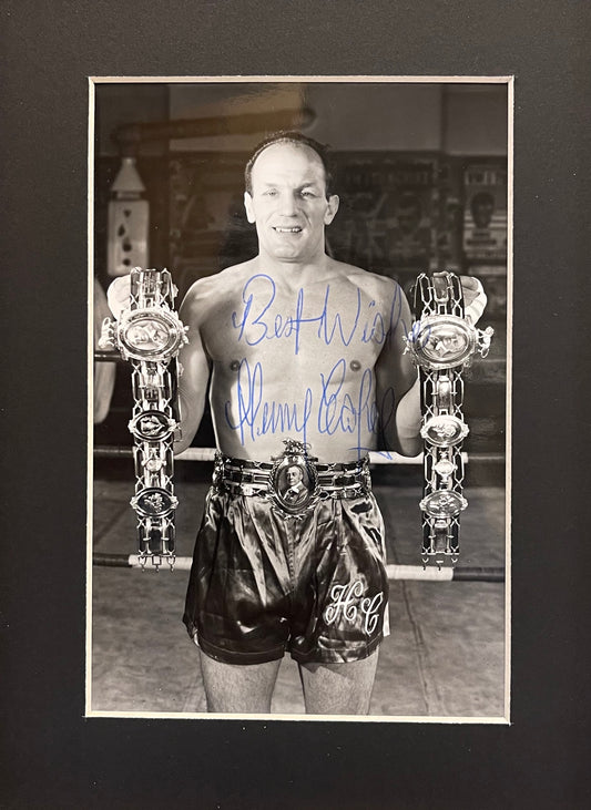 Henry Cooper Former Heavyweight Boxing Champion, Hand Signed Photo & COA