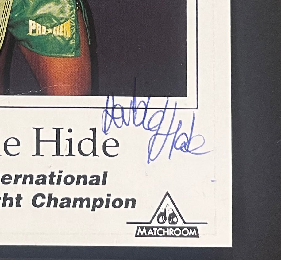 HERBIE HIDE FORMER WBO BOXING CHAMPION HAND SIGNED PHOTO WITH COA