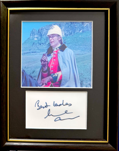 Michael Caine, Guaranteed Hand Signed Card With 'Zulu' Photo Presentation & COA