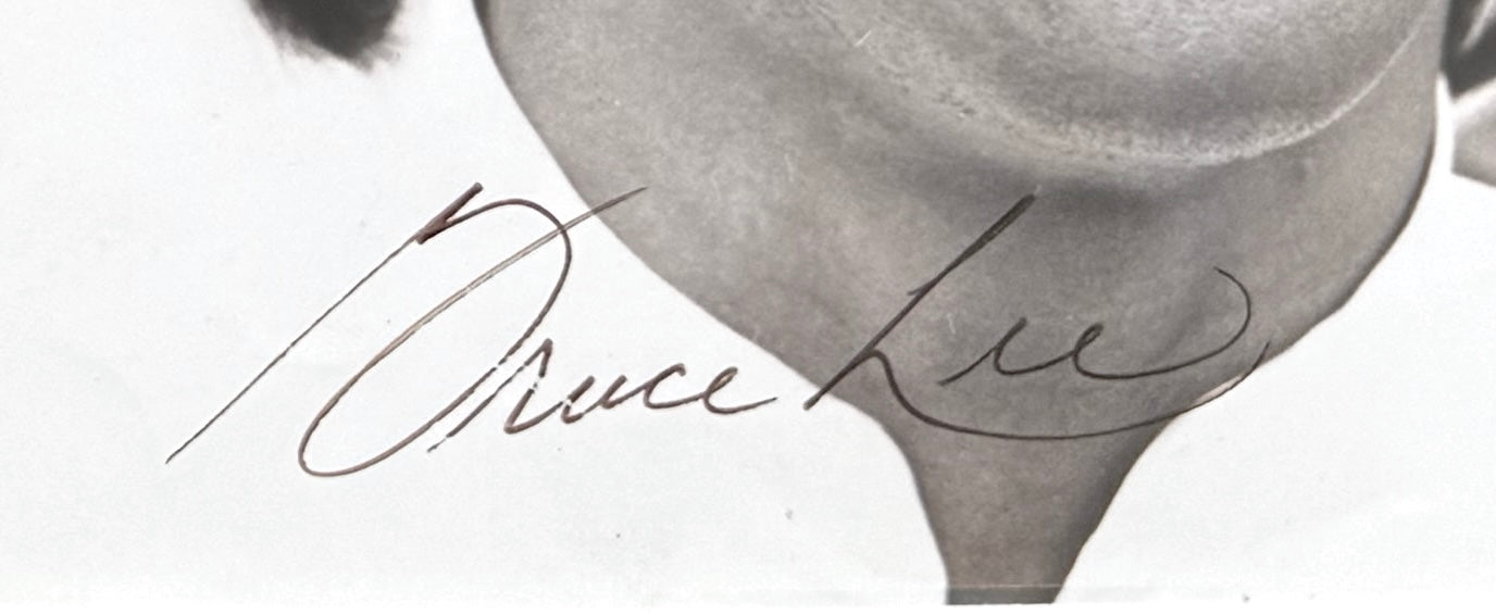 Bruce Lee, Iconic Actor, Martial Arts Legend, Hand Signed Original 25cm x 20cm Photo & COA