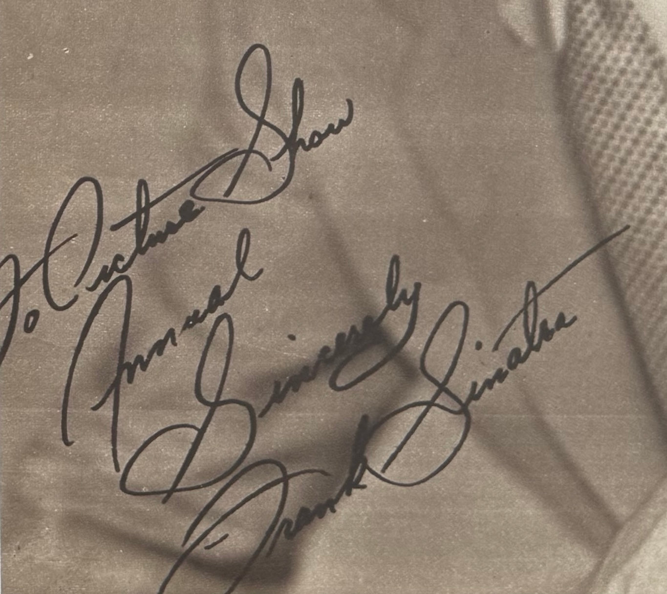 Frank Sinatra Hand Signed Framed (25cm x 20cm) Magazine Presentation & COA