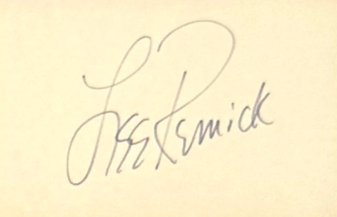 Lee Remick, Guaranteed Hand Signed Card Presentation, Framed (38cm x 28cm) & COA
