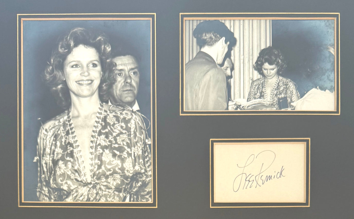 Lee Remick, Guaranteed Hand Signed Card Presentation, Framed (38cm x 28cm) & COA