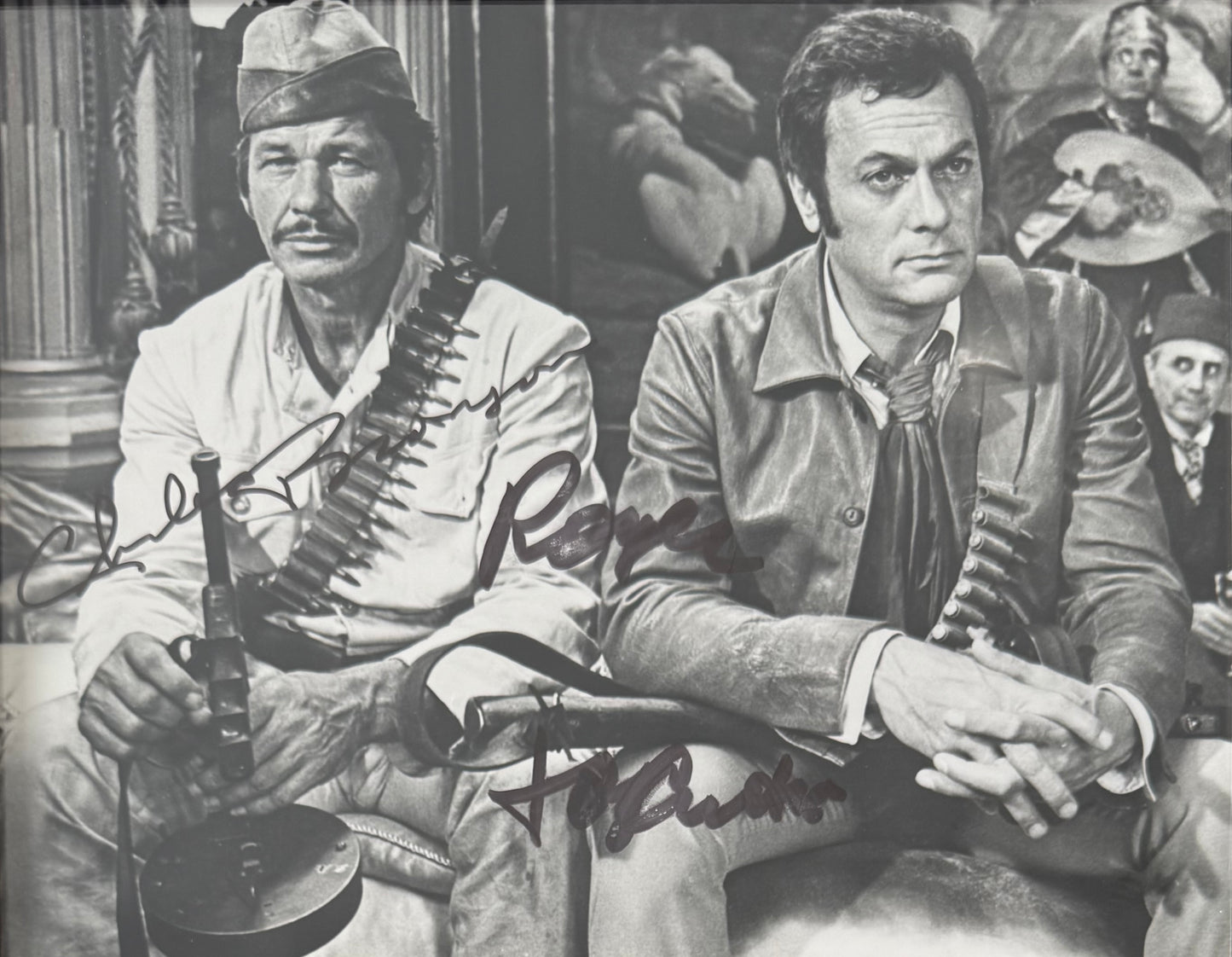 Charles Bronson, Tony Curtis, Hand Signed 'You Can't Win Em All' Photo & COA
