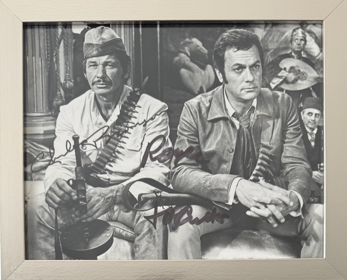 Charles Bronson, Tony Curtis, Hand Signed 'You Can't Win Em All' Photo & COA
