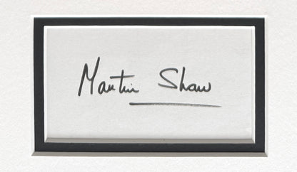 Martin Shaw, The Professionals, Hand Signed 40cm x 30cm Card Presentation & COA