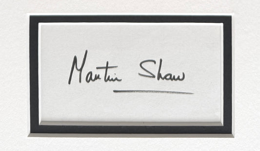 Martin Shaw, The Professionals, Hand Signed 40cm x 30cm Card Presentation & COA