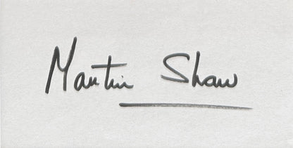 Martin Shaw, The Professionals, Hand Signed 40cm x 30cm Card Presentation & COA