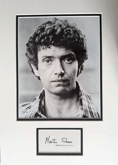 Martin Shaw, The Professionals, Hand Signed 40cm x 30cm Card Presentation & COA