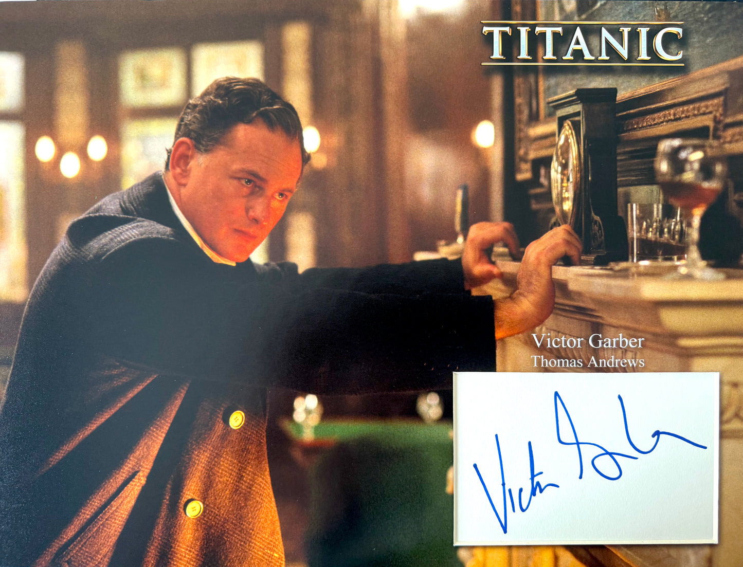 Victor Garber, Hand Signed 'Titanic' Card Presentation & COA