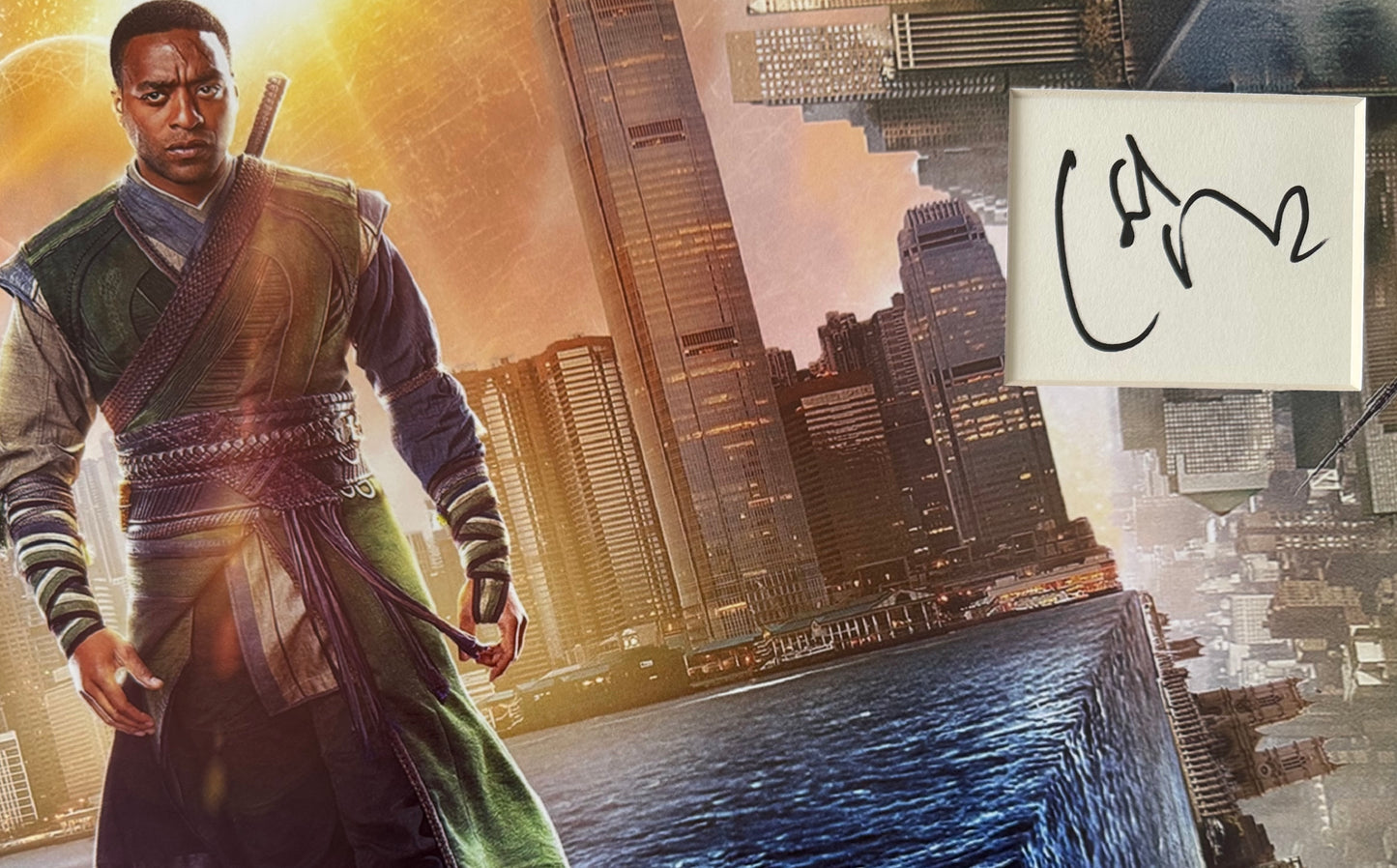 Chiwetel Ejiofor, Hand Signed 'Doctor Strange' Card Presentation & UACC/AFTAL COA