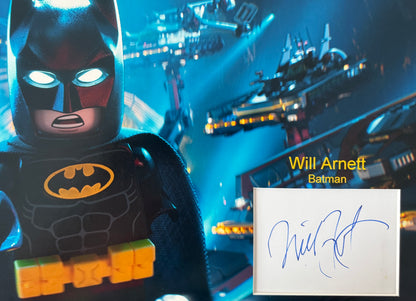 Will Arnett, Hand Signed 'Lego Batman' Card Presentation & COA